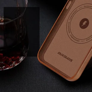 Dux Ducis Naples etui iPhone 14 Plus magnetyczny skórzany pokrowiec MagSafe brązowe - Etui i futerały do telefonów - miniaturka - grafika 4