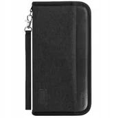 Etui na dokumenty i karty - Paszportówka Looxmeer D1816 czarny - miniaturka - grafika 1