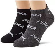 Skarpetki damskie - PUMA Skarpety unisex, czarno-biały, 38 EU - miniaturka - grafika 1