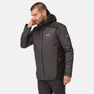 Kurtki męskie - Regatta Męska Kurtka Ocieplana Wodoodporna Thornridge II Szaro-czarny, Rozmiar: 3XL - miniaturka - grafika 1