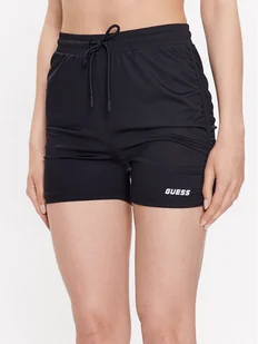 Guess Szorty sportowe Ella V3GD14 MC04A Czarny Slim Fit - Spodenki damskie - miniaturka - grafika 1