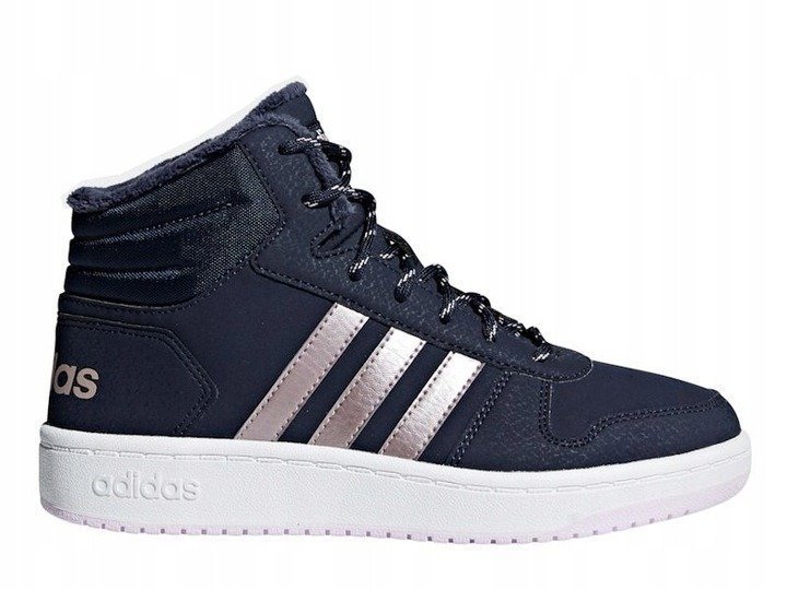Buty Dziecięce z wysoką cholewką adidas Hoops Mid 2.0 B75741-29