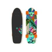 Deskorolki - Street Surfing Skateboard Kicktail 28" Rocky Mountain Niebieski/Zielony/Brązowy Purpurowy - miniaturka - grafika 1