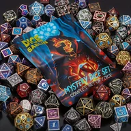 Inne - TEMU Zestaw kości do prezentów na Wielkanoc/Halloweeni/Boże Narodzenie, Każdy zestaw zawiera losowe 7 metalowych wielościanowych kostek, Losowy - miniaturka - grafika 1