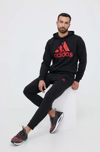 adidas dres męski kolor czarny - Dresy męskie - miniaturka - grafika 1