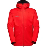 Kurtki i kamizelki sportowe męskie - Kurtka MAMMUT Ultimate VII SO Hooded mammut red XXL - miniaturka - grafika 1