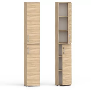 Szafa Biurowa Pola 215, 2D 30 Cm Dąb Sonoma - Szafy biurowe - miniaturka - grafika 1