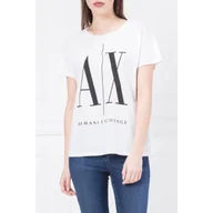 Koszulki i topy damskie - Armani Exchange T-shirt | Regular Fit - miniaturka - grafika 1
