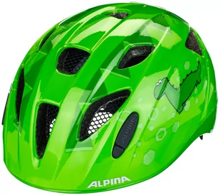 Alpina Ximo Flash kask rowerowy dziecięcy - Green Dino, 49-54 cm (A9710271) - Kaski rowerowe - miniaturka - grafika 1
