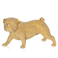 Figurki dekoracyjne - FIGURKA DEKORACYJNA ELDO 28 X 14 X 17 CM ZŁOTY - miniaturka - grafika 1