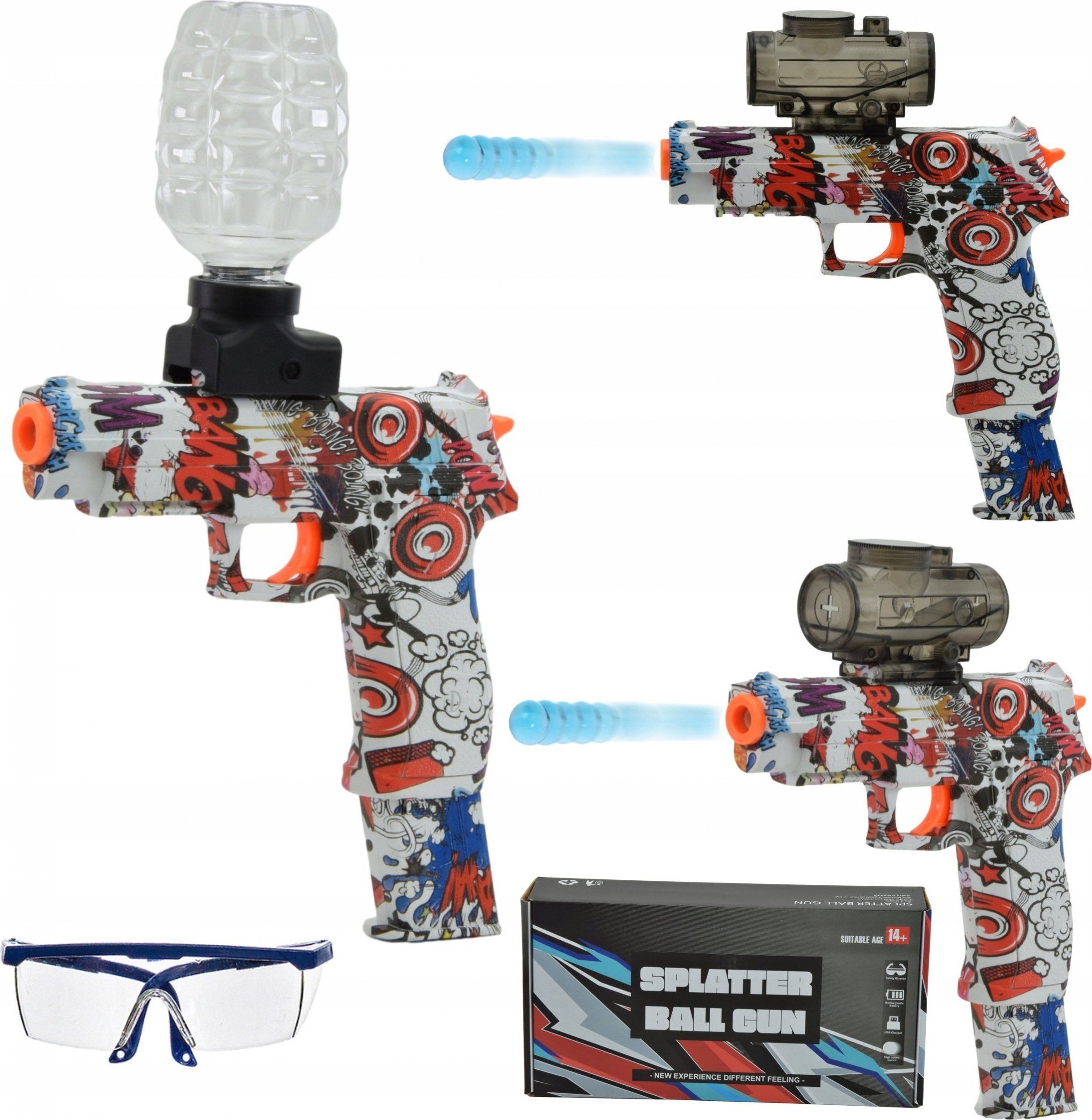 Skleplolki PISTOLET KARABIN NA KULKI ŻELOWE ELEKTRYK AUTOMAT