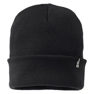 Czapki damskie - Czapka zimowa JACK WOLFSKIN RIB BEANIE 1903892-6000 – Czarny - miniaturka - grafika 1