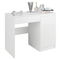 Biurka dla dzieci - Meble Biurko komputerowe stolik 90cm białe N31 - miniaturka - grafika 1