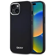 Etui i futerały do telefonów - Etui DKNY Plain Logo MagSafe do Apple iPhone 14 Czarny - miniaturka - grafika 1