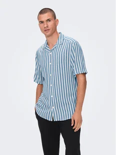 Only & Sons Koszula 22013267 Niebieski Regular Fit - Koszule męskie - miniaturka - grafika 1
