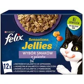 Mokra karma dla kotów - Purina Felix Sensation Jellies Wybór smaków Mokra Karma (galaretka) 12x85g - miniaturka - grafika 1