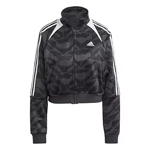 adidas Damski Track Top W Tiro Tt Lif, Carbon/Black/White/White, IC6649, L - Koszulki i topy damskie - miniaturka - grafika 1