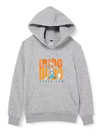 Bluzy dla chłopców - Mister Tee Chłopięca bluza z kapturem dla dzieci Space Jam Bugs, Szary (Heather Grey), 134-140 - miniaturka - grafika 1
