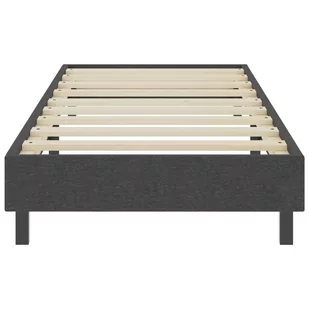 Lumarko Łóżko kontynentalne, szare, tapicerowane, 90x200 cm - Łóżka - miniaturka - grafika 5