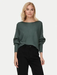 ONLY Sweter Adaline 15226298 Zielony Relaxed Fit - Swetry damskie - miniaturka - grafika 1