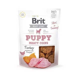 Brit Brit Meaty Jerky Snack Krążki z indyka dla szczeniąt - Meaty coins for puppies 80g 111762 - Przysmaki dla psów - miniaturka - grafika 2