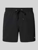 Kąpielówki męskie - Spodenki kąpielowe o kroju regular fit z naszywką z logo Model 'Everyday' - miniaturka - grafika 1