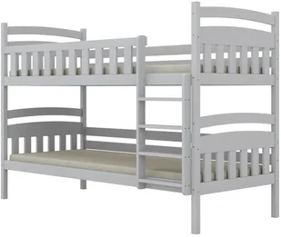 Łóżko piętrowe JULITA 160x80 białe drewniane KOCOT KIDS - Łóżka dla dzieci i młodzieży - miniaturka - grafika 1