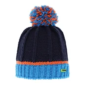 Czapki dla dzieci - Czapka dziecięca z pomponem Viking Kiddi navy blue - ONE SIZE - miniaturka - grafika 1