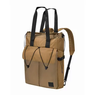 Torebki damskie - Torba miejska - plecak z kieszenią na laptopa 14" Jack Wolfskin WANDERTHIRST TOTE dunelands - ONE SIZE - grafika 1