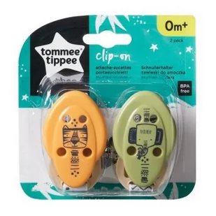 Tommee Tippee Klipsy na smoczek C2N, 2szt. -rakieta-lew 433363TT - Inne akcesoria do pielęgnacji dzieci - miniaturka - grafika 2