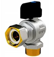 Akcesoria grzewcze - SENA VA30 Zawór kulowy kątowy do kotłów 3/4 GZ x 3/4 RN pokr. motylk. - miniaturka - grafika 1