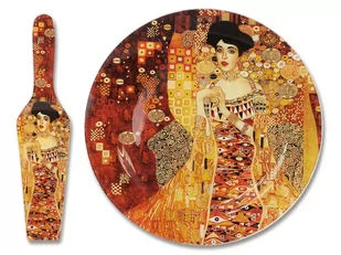 Talerz deserowy z łopatką G.Klimt Adela śr.30cm - Wazony i flakony - miniaturka - grafika 1
