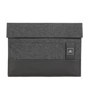 Torby na laptopy - Rivacase Pokrowiec Sleeve do MacBook 13,3" czarny + - miniaturka - grafika 1