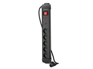 Listwy zasilające - Lanberg listwa zasilająca SP1 3m 5x PL czarna SP1-05E-0300-BK - miniaturka - grafika 1