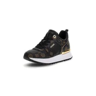 Półbuty damskie - Damskie Sneakersy GUESS KADDY FL8DDYFAL12-BROCR – Czarny - miniaturka - grafika 1