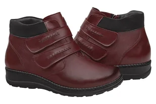 Botki AXEL Comfort 4379 Rubin H na 2-rzepy na Haluksy Kosela Medic 9379 - Botki damskie - miniaturka - grafika 2