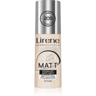 Podkłady do twarzy - Lirene City Matt, fluid matująco-wygładzający 205 Piaskowy, 30 ml - miniaturka - grafika 1