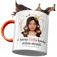 Kubki - Kubek Pomarańczowy Dla Sofii Koleżanki Na Prezent z Nadrukiem ze Zdjęciem+ Opakowanie na prezent (wzór 01) - miniaturka - grafika 1