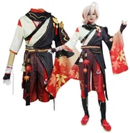 Stroje karnawałowe - Strój Kostium Kaedehara Kazuha Genshin Impact Cosplay Anime 170/176 L - miniaturka - grafika 1