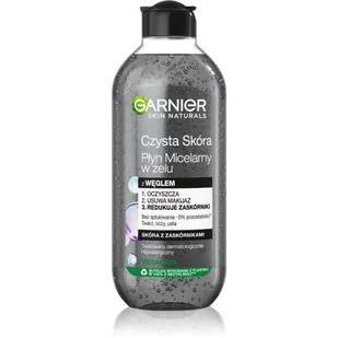 Garnier Skin Naturals Czysta Skóra Płyn micelarny w żelu z węglem - skóra z zaskórnikami 400ml - Płyny micelarne - miniaturka - grafika 1