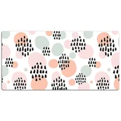 Podkładki na biurko - Ochronna mata na biurko Kolorowe kropki 120x60 cm, Dywanomat - miniaturka - grafika 1