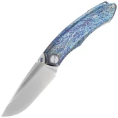 Noże - Nóż składany Remette Wild Species Dark Blue Titanium, Hand Grinding M390 (WD108-B) - miniaturka - grafika 1