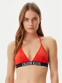 Stroje kąpielowe - Calvin Klein Swimwear Góra od bikini KW0KW02854 Czerwony - miniaturka - grafika 1