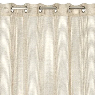 Firana gotowa EUROFIRANY Neli 140 x 250 cm Beżowy - Firany - miniaturka - grafika 1