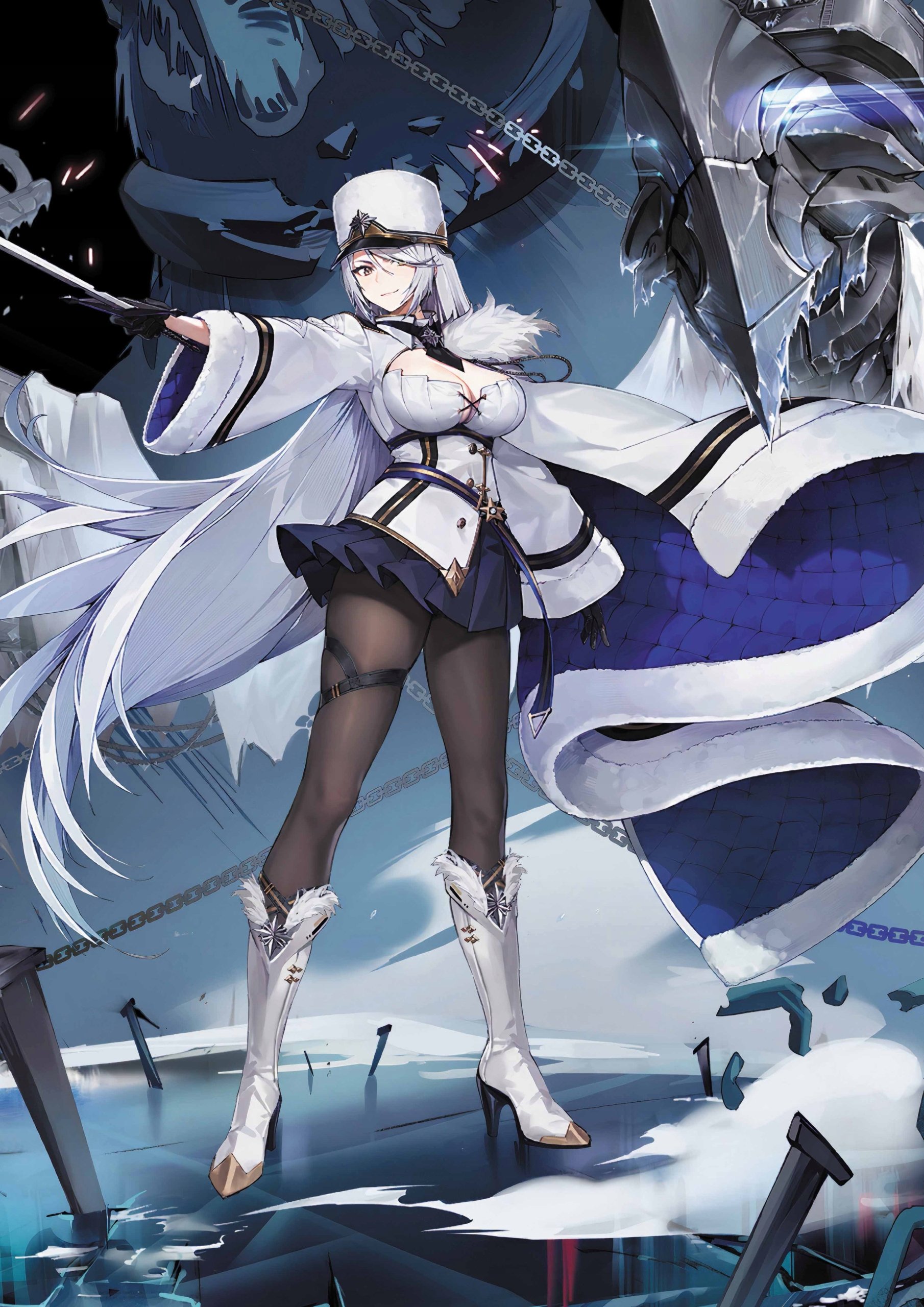 Plakat A3 anime gra Azur Lane