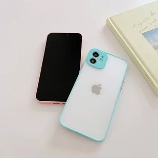 Milky Case silikonowe elastyczne półprzezroczyste etui do Xiaomi Redmi Note 10 5G / Poco M3 Pro niebieski - Etui i futerały do telefonów - miniaturka - grafika 3