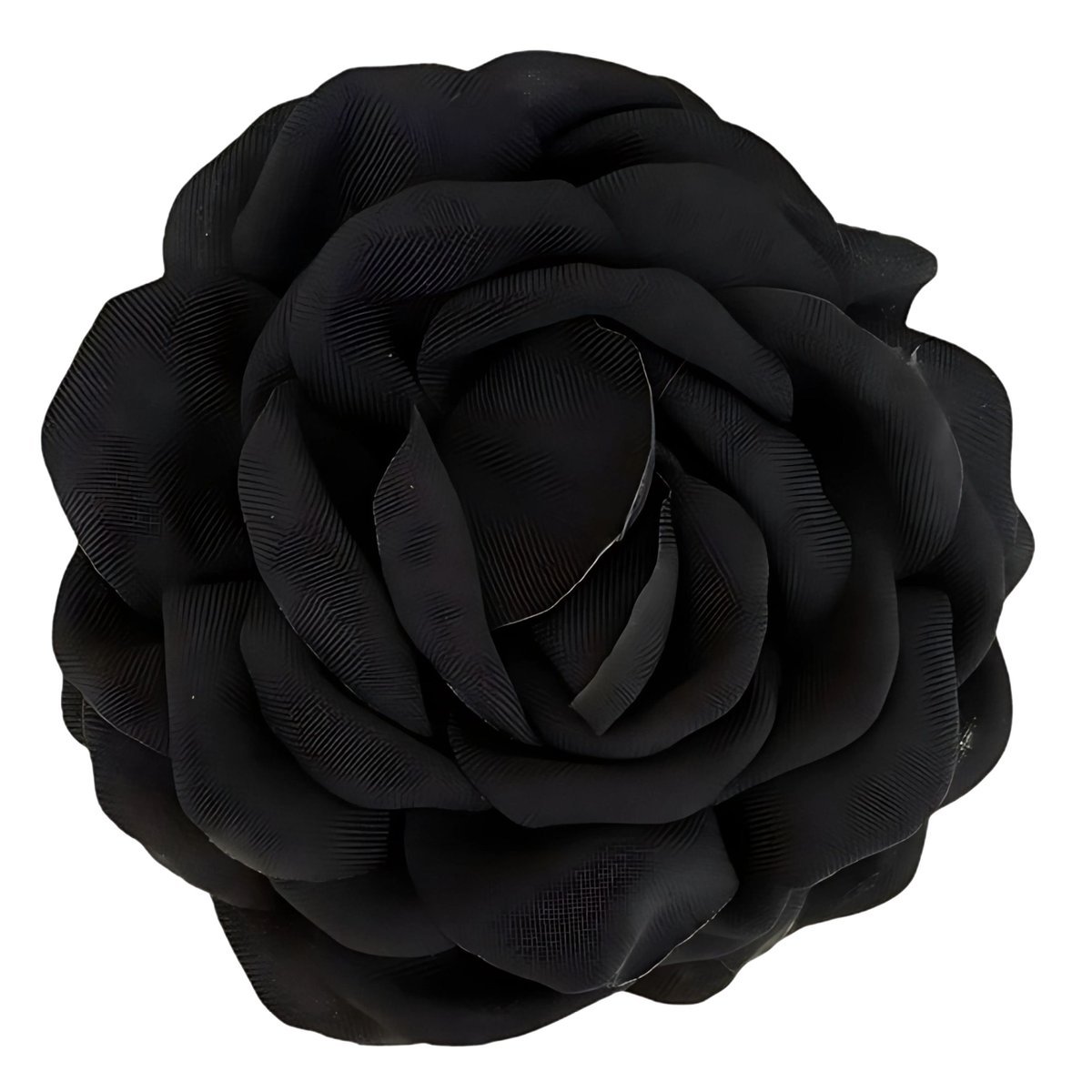Klamra do Włosów Czarna Duża Kwiat Róża Bezpieczna Spinka Lekka i Efektowna