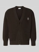 Swetry męskie - Kurtka o kroju relaxed fit z dzianiny z mieszanki bawełny model ‘COTES PERLEES’ - miniaturka - grafika 1