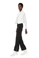 Spodnie damskie - TRENDYOL Trendyol damskie spodnie dresowe modne męskie spodnie dresowe z wysokim pasem, Czarny, M - miniaturka - grafika 1