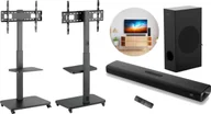 Uchwyty do telewizora - Mozos MSTV mobilny stojak tv stand do telewizora + Soundbar THEATER - miniaturka - grafika 1